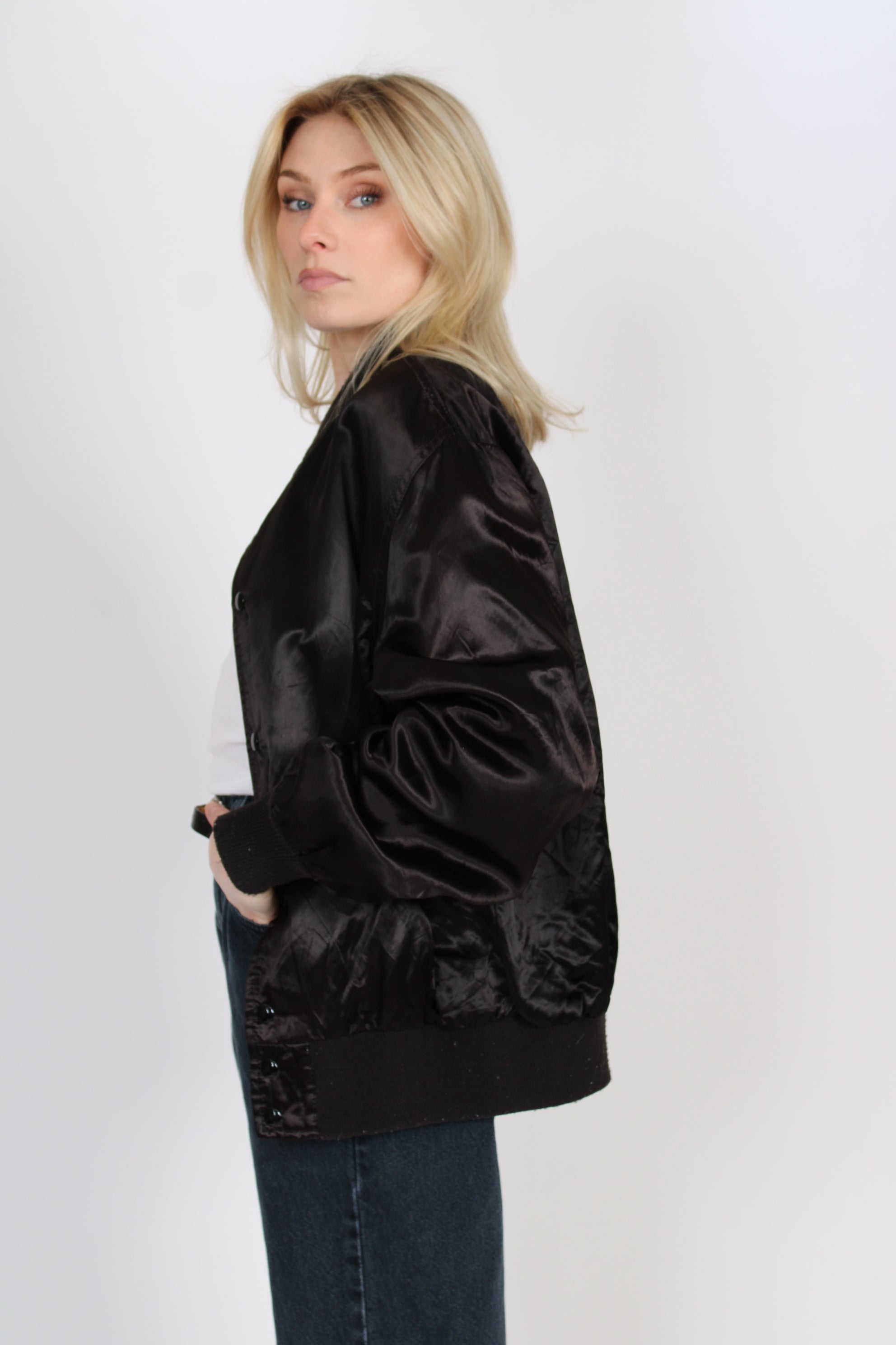 Vintage MTV Satin Bomber Jacket