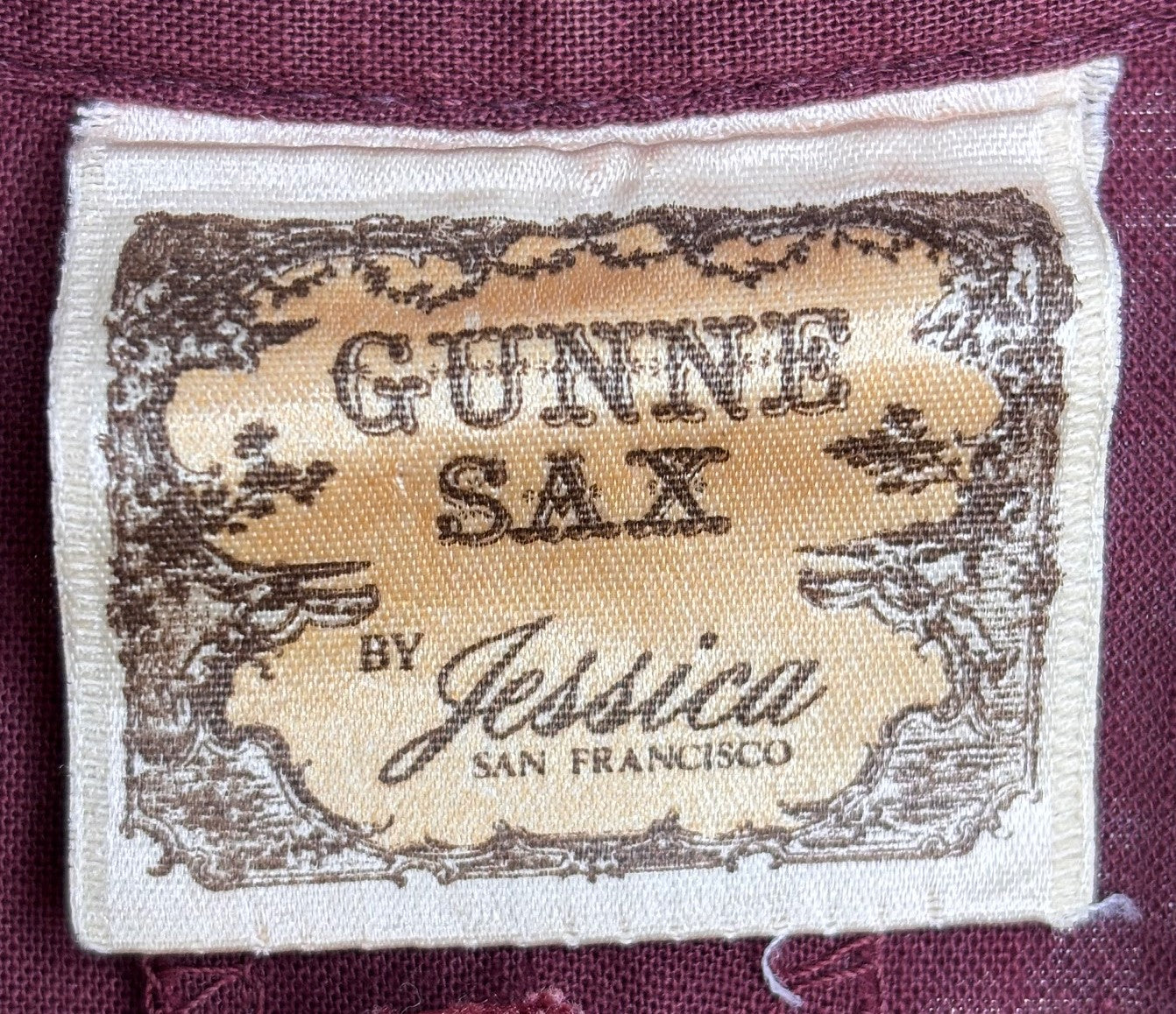 Red Mid-Length Gunne Sax Dress