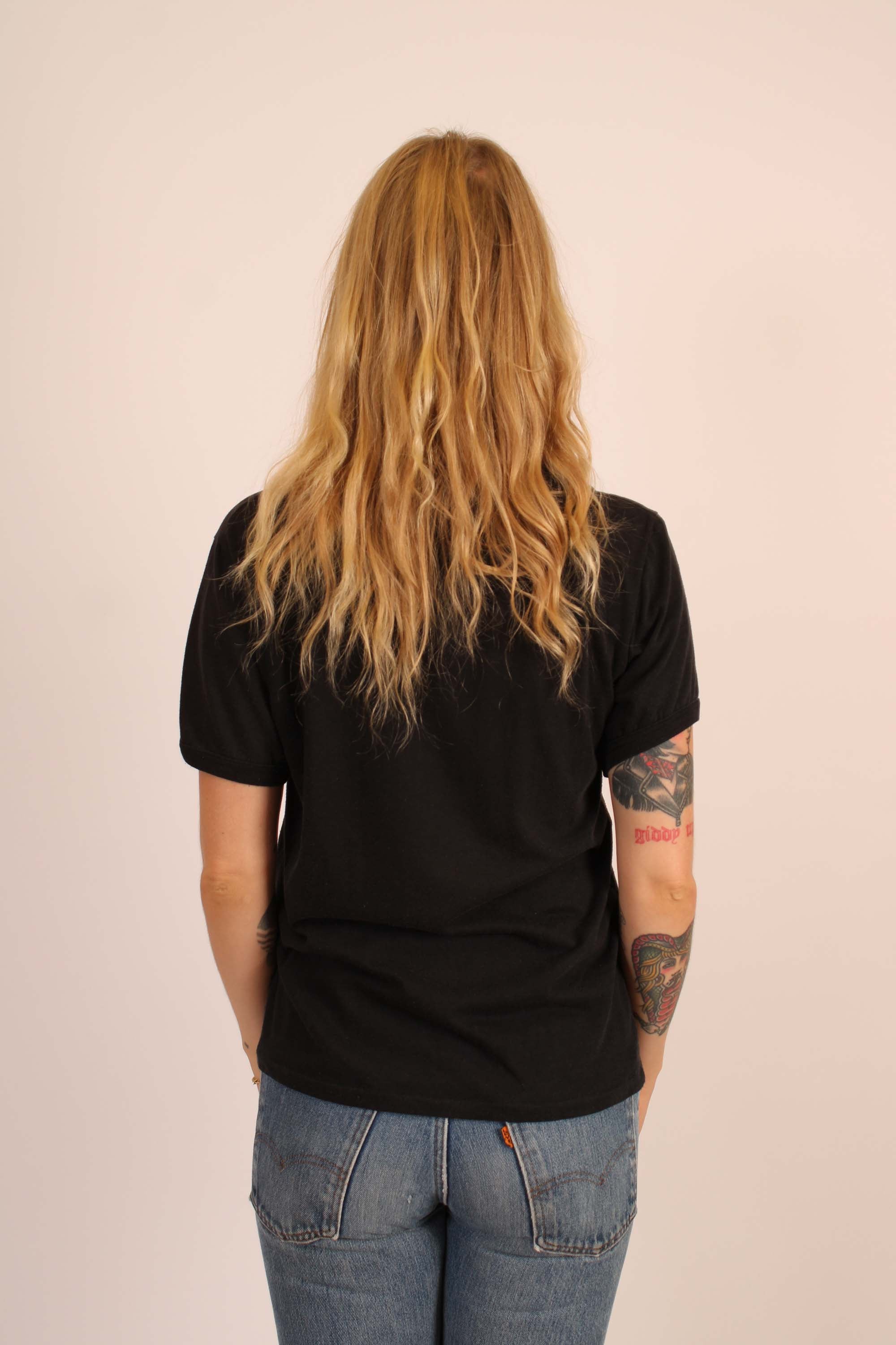 Vintage 1980s Exploited Live at the Whitehouse" Ringer T Shirt