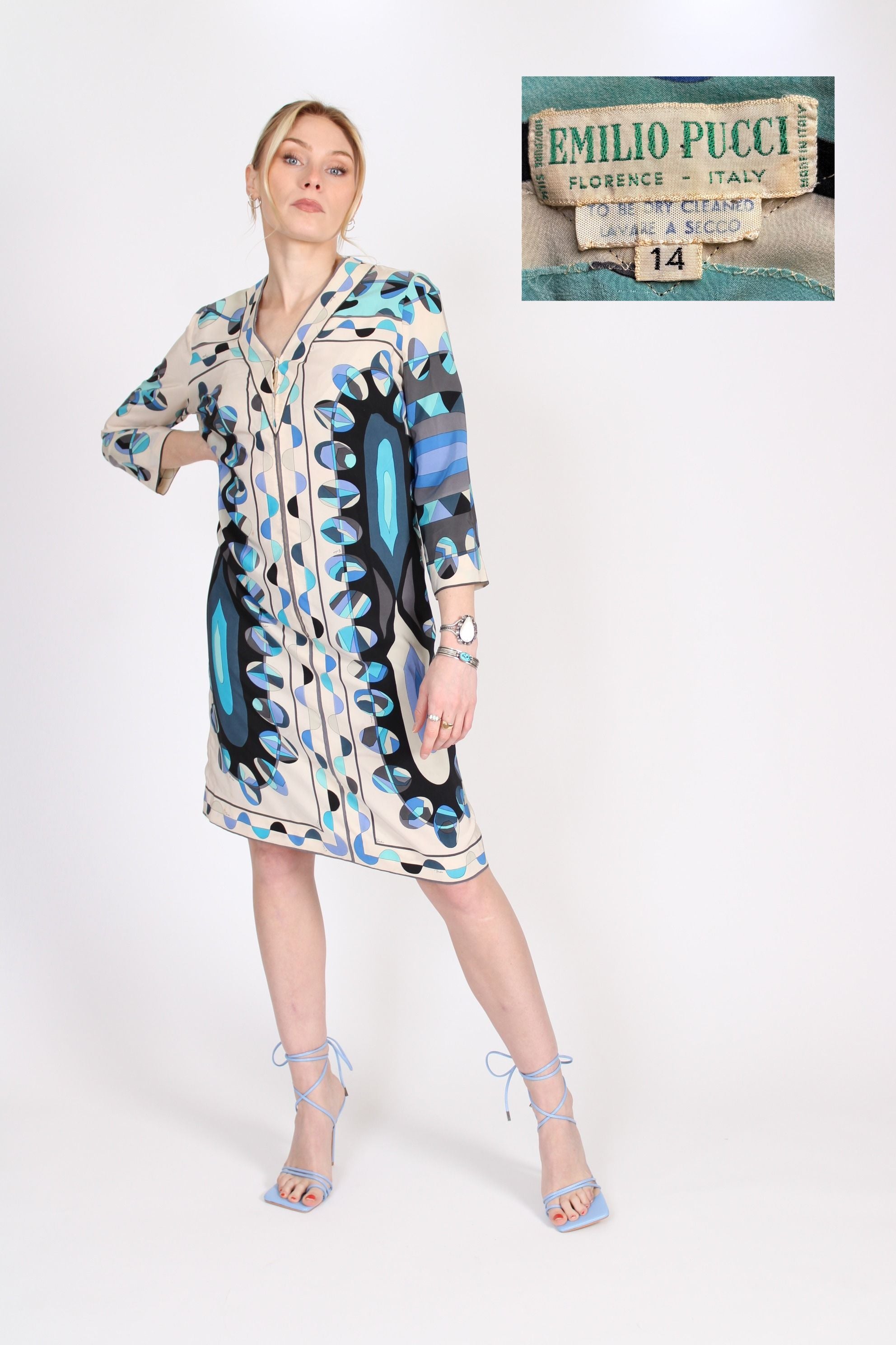 1960s Emilio Pucci Abstract Dress