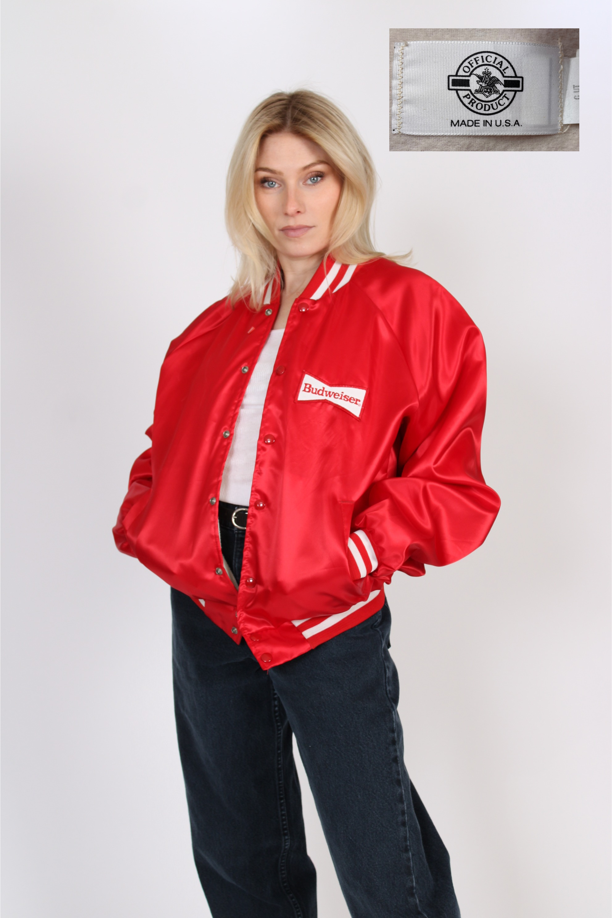 1980s Budweiser Bomber Jacket