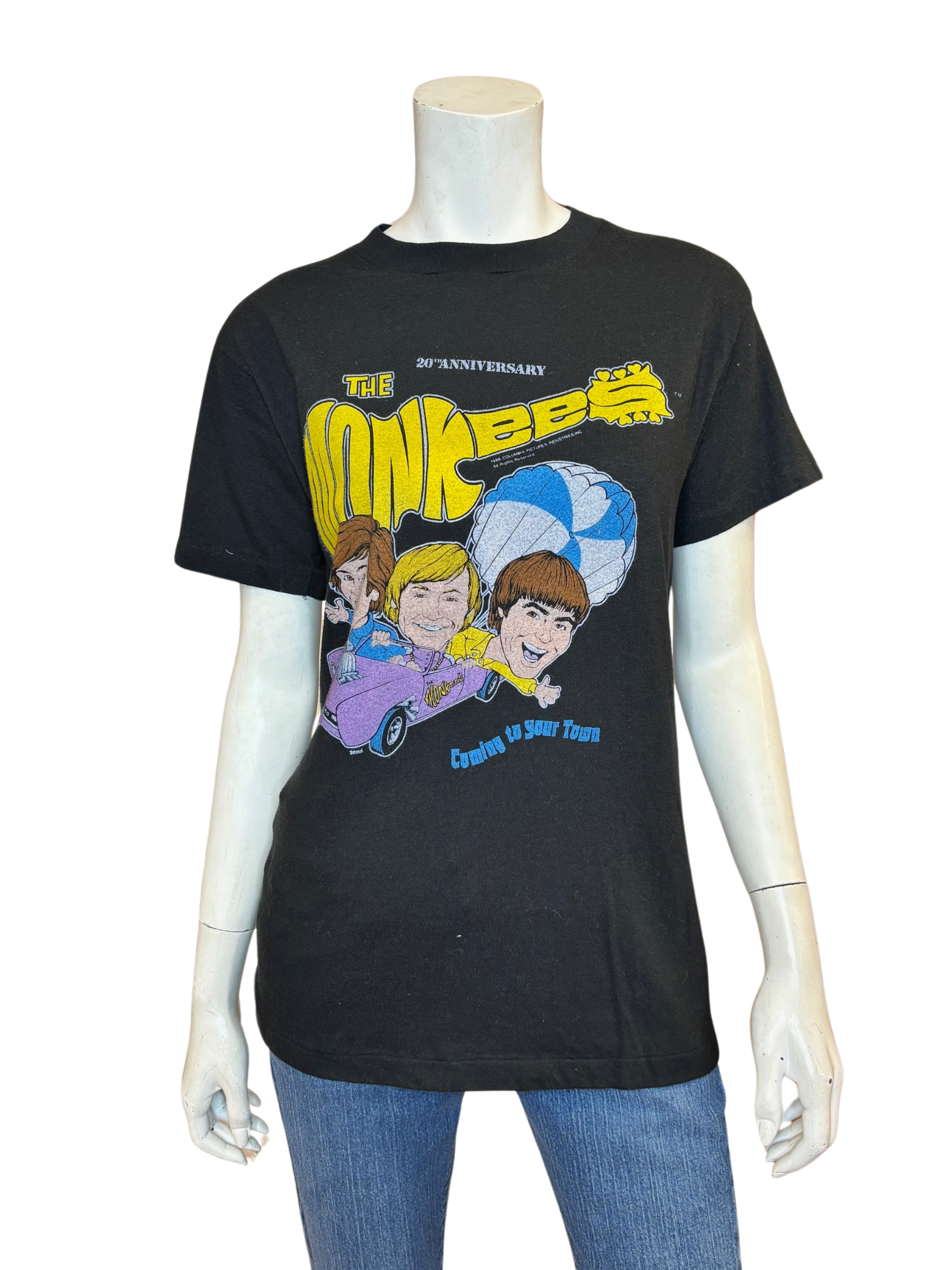 Vintage 1980 The Monkees "Coming to Your Town" T Shirt