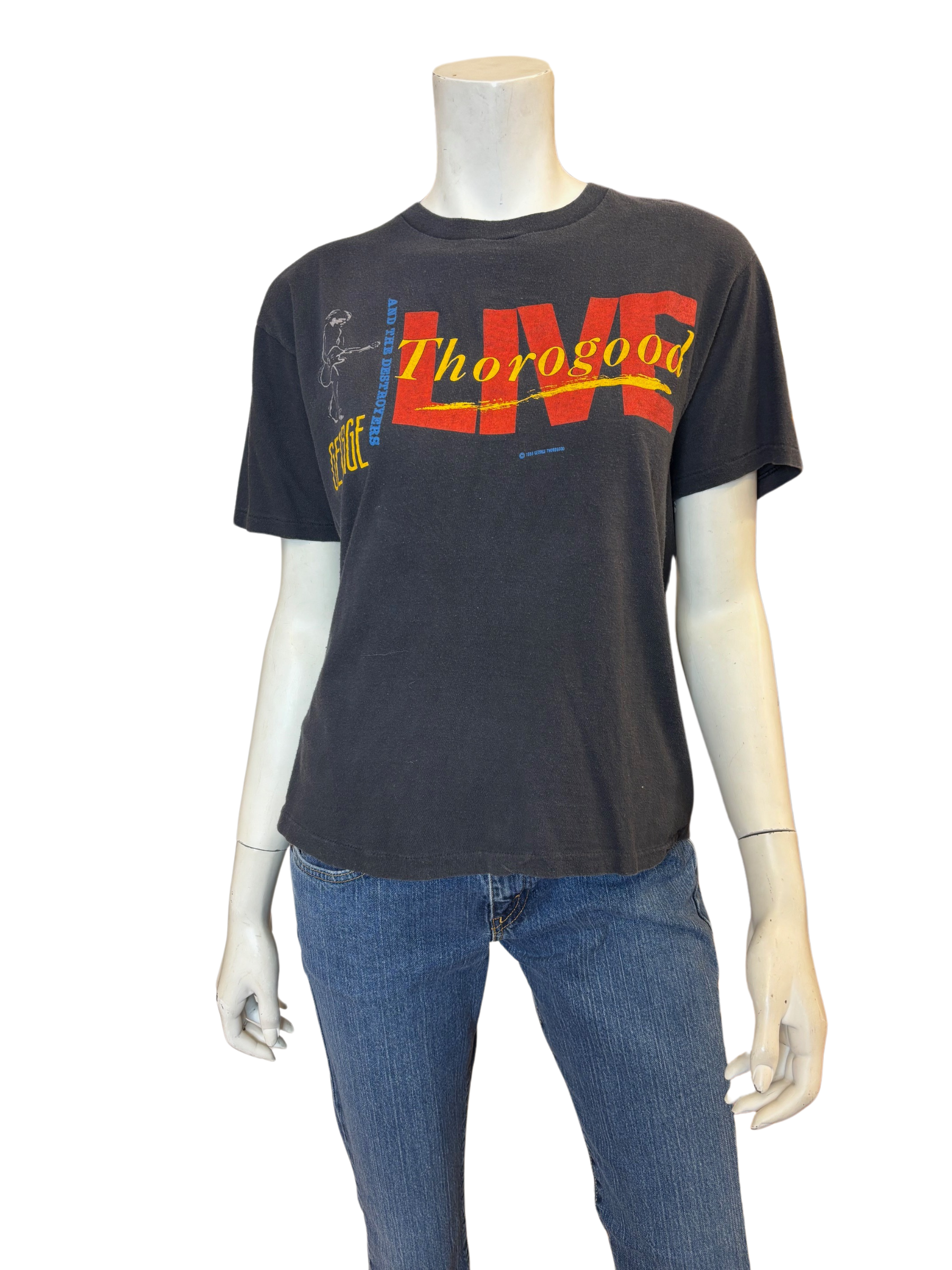 Vintage 1987 George Thorogood Live T Shirt