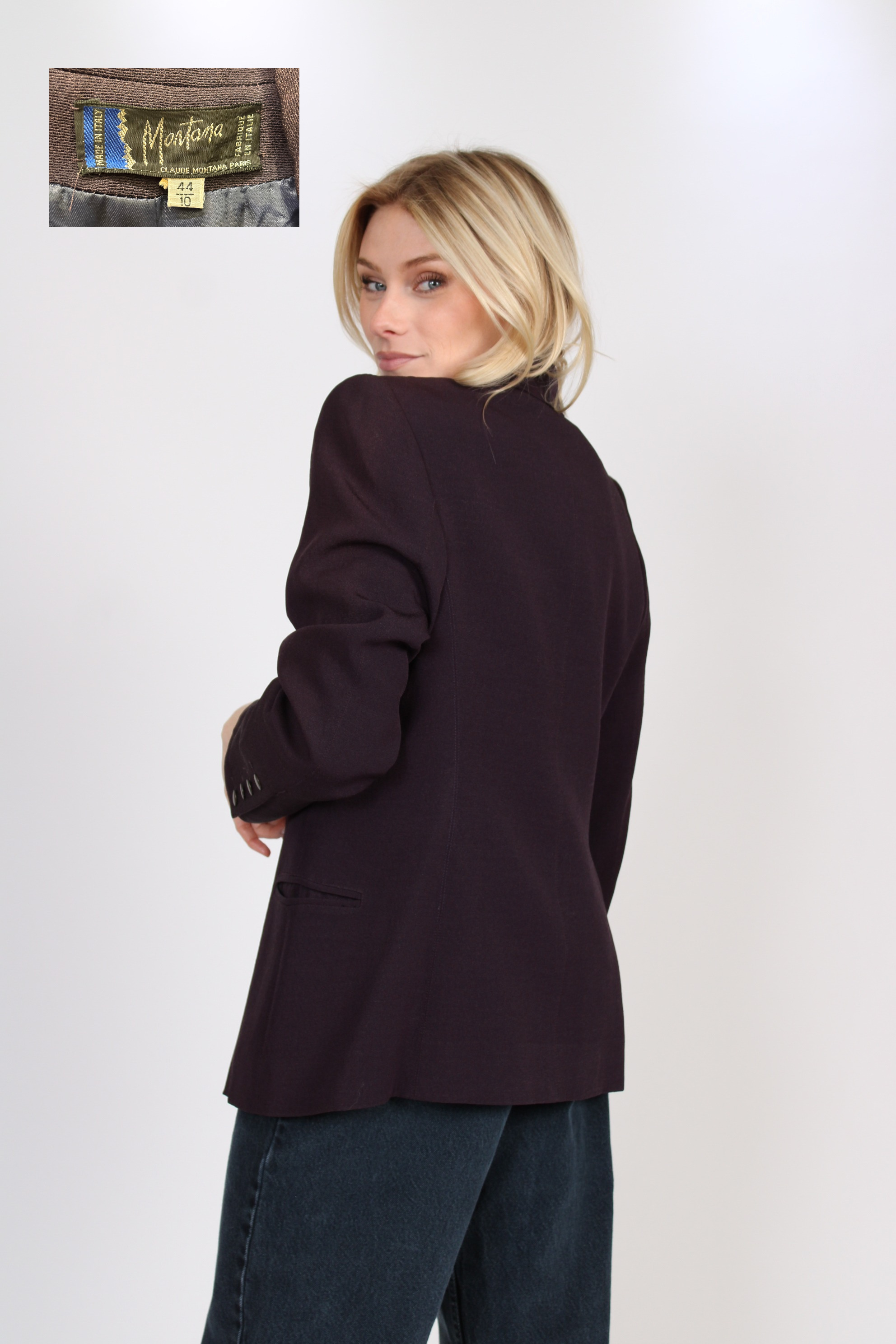 Vintage Claude Montana Black Blazer