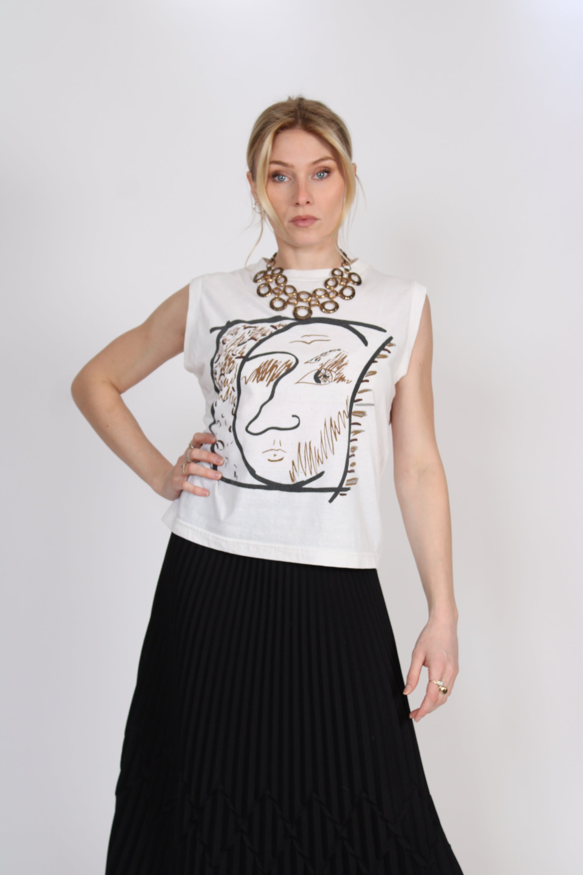 Diane Von Furstenberg Picasso Sleeveless Shirt