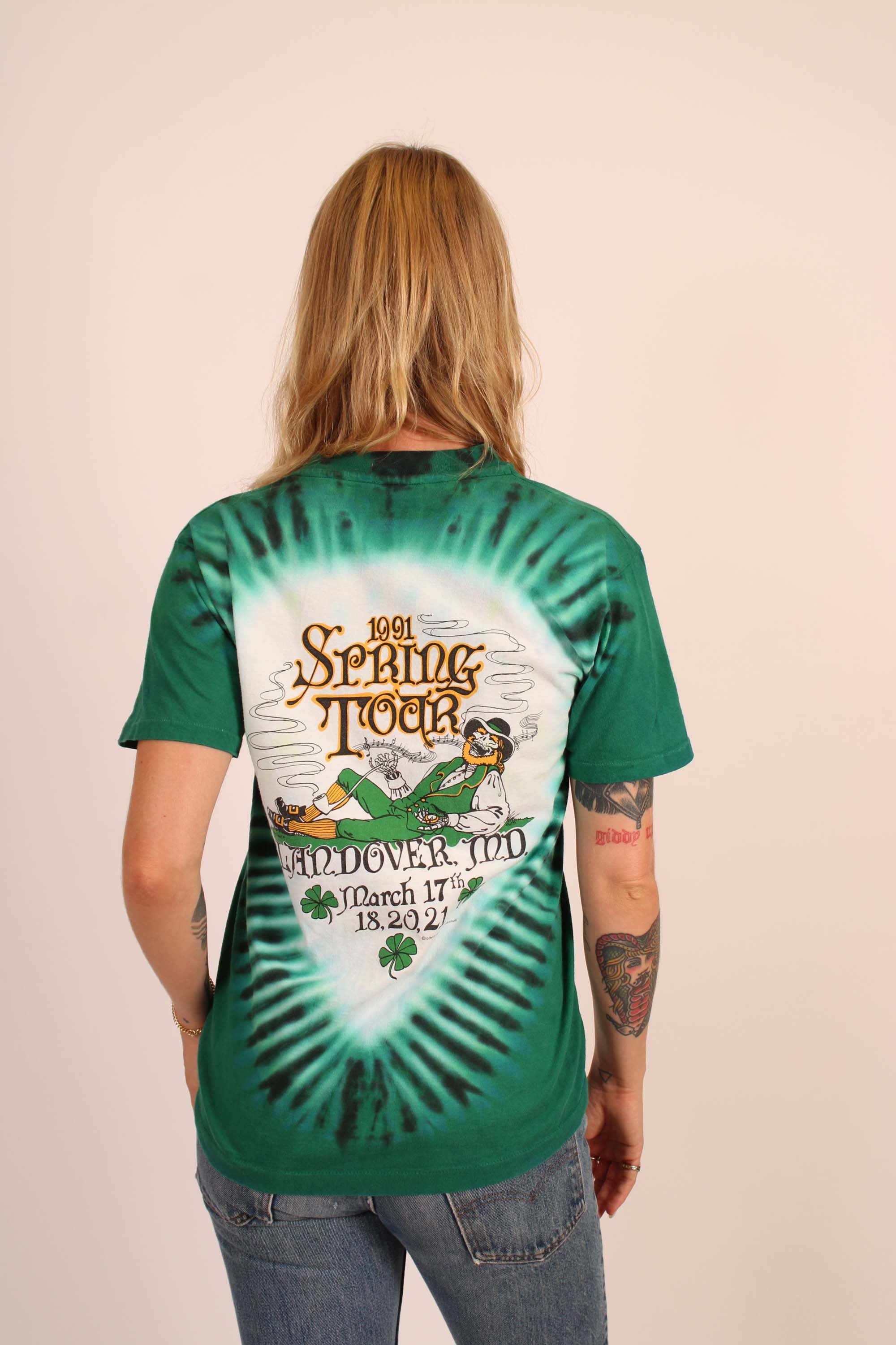Vintage Grateful Dead Spring Tour 1991 Tie Dye T Shirt